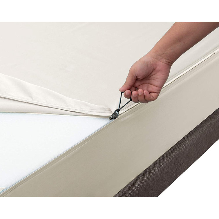 jxwuku Waterproof Zippered Mattress Protector Wayfair